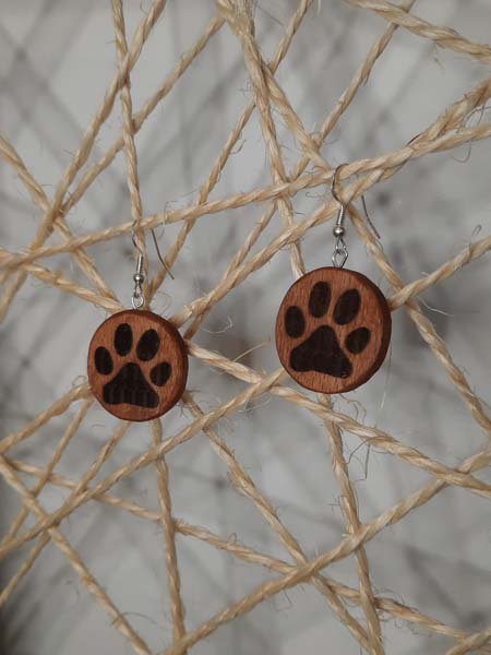 Boucles d'Oreilles Pattes de Chat