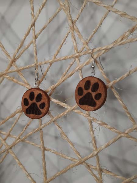 Boucles d'Oreilles Pattes de Chat