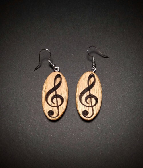 Boucles d'Oreilles Personnalisées en Bois