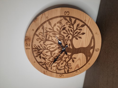 Horloge Murale Arbre de Vie en Bois